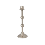 Silver candle holder on a white background