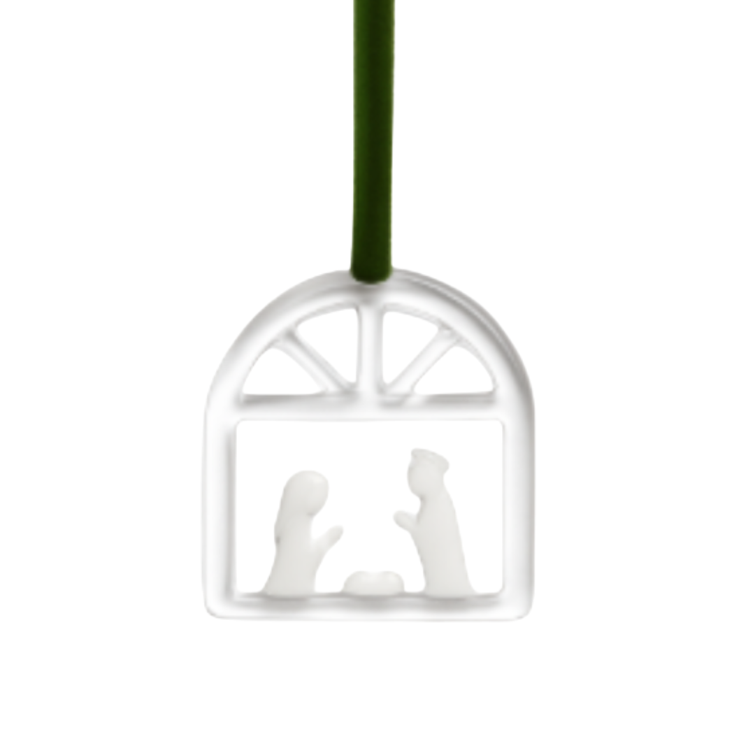 Ornament, Glass Nativity