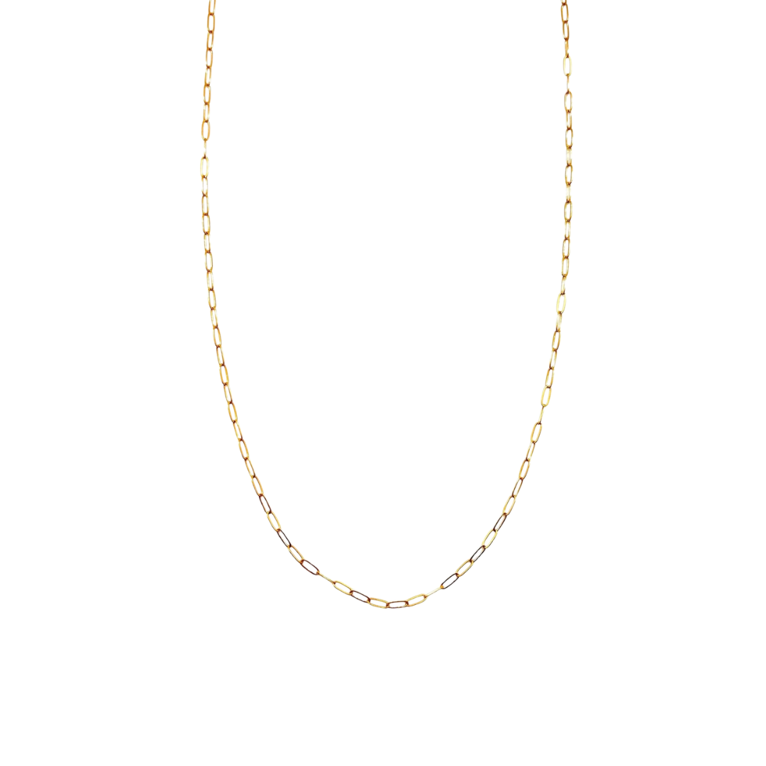 Dainty Gold Filled Paperclip Chain