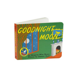 Book titled 'Goodnight Moon' with colorful cover design on a white background
