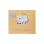 Book cover of 'Marshmallow' with a bunny illustration on a beige background