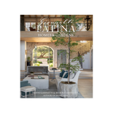 Book cover of 'Patina Homes & Gardens' with a modern interior design.