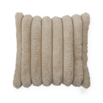 Beige textured rope on a white background