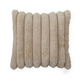 Beige textured rope on a white background