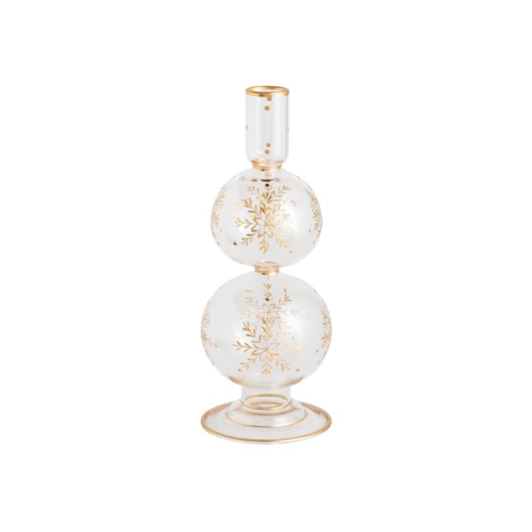 Decorative vase with gold floral patterns on a white background