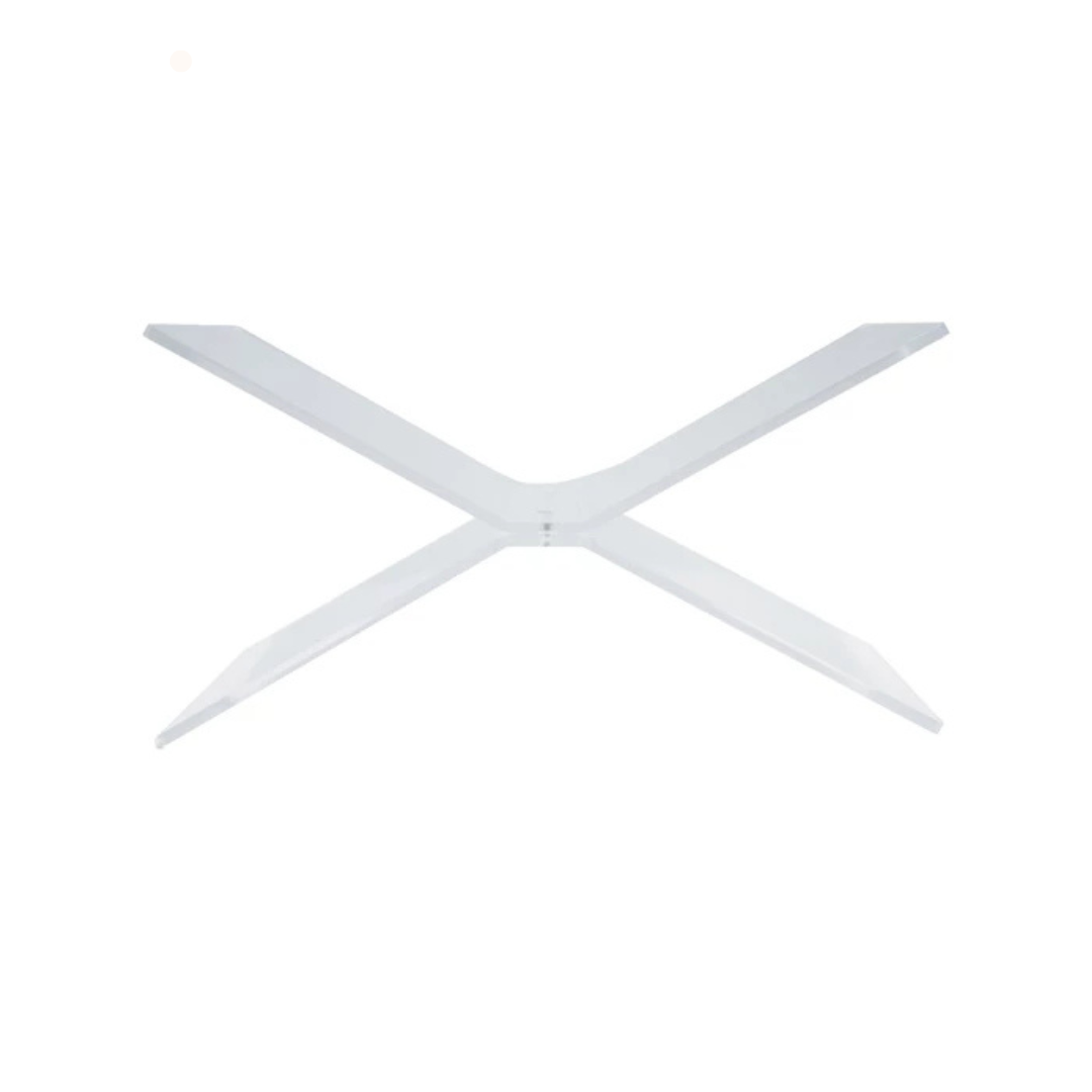 CLEAR ACRYLIC BOOKSTAND on a white background