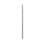 Long, thin gray flameless candle on a white background