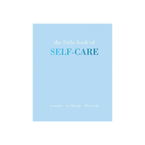 Light blue book cover with 'the little book of self-care' text on a white background