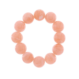 Pink beaded bracelet on a white background
