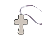 encanto athens cross ornament cream on white background
