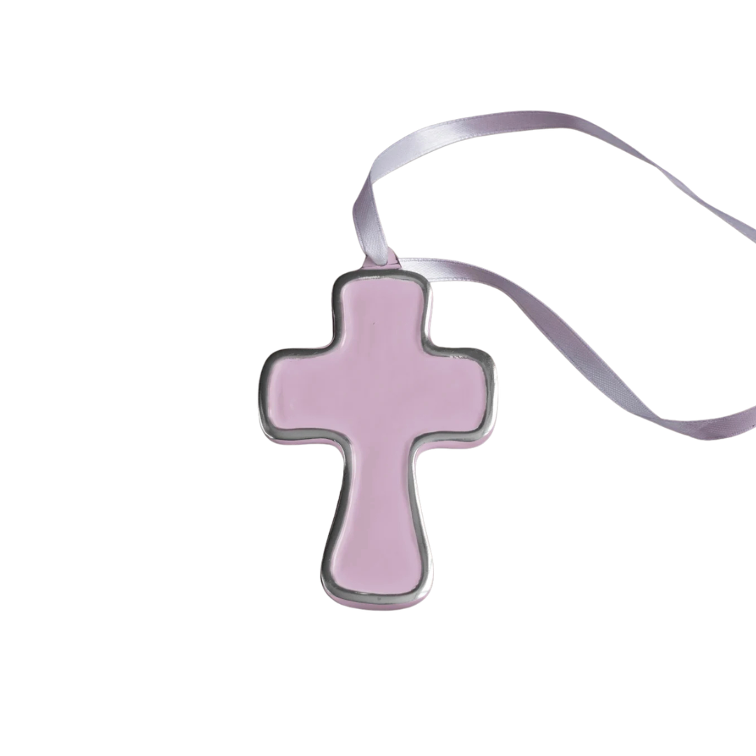 encanto athens cross ornament lilac on white background