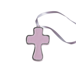 encanto athens cross ornament lilac on white background