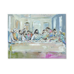 Painting of 'The Last Supper' with abstract style
