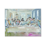 Painting of 'The Last Supper' with abstract style