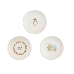 Three decorative items with 'mr. & mrs.' and floral designs on a white background