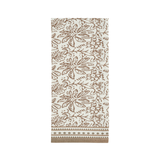 Floral patterned towel on a white background