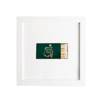 Augusta National Golf Club matches print with a white frame on a white background