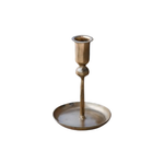 Bronze candle holder on a white background