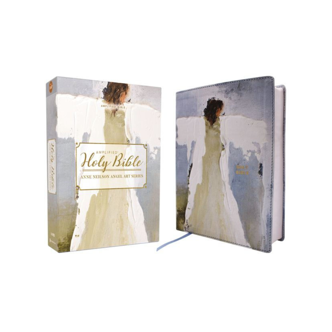 Anne Neilson Bible with angelic design on cover and spine