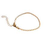 Gold bracelet on a white background