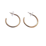 silver hoop earrings
