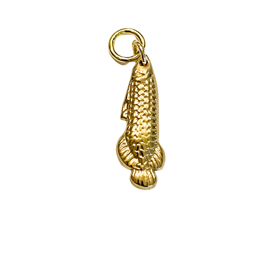 Gold-tone seahorse charm