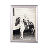 vintage silver picture frame, multiple sizes