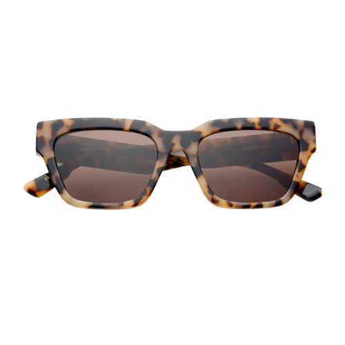 UNISEX TORTOISE RECTANGULAR SUNGLASSES