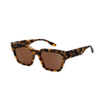 UNISEX TORTOISE RECTANGULAR SUNGLASSES