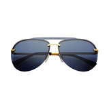 black aviator unisex sunglasses