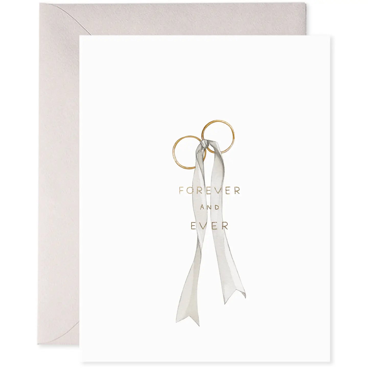 wedding rings greeting card