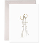 wedding rings greeting card