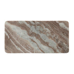 Marble-patterned rectangular tray on a white background