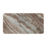 Marble-patterned rectangular tray on a white background