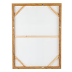 Wooden picture frame on a white background