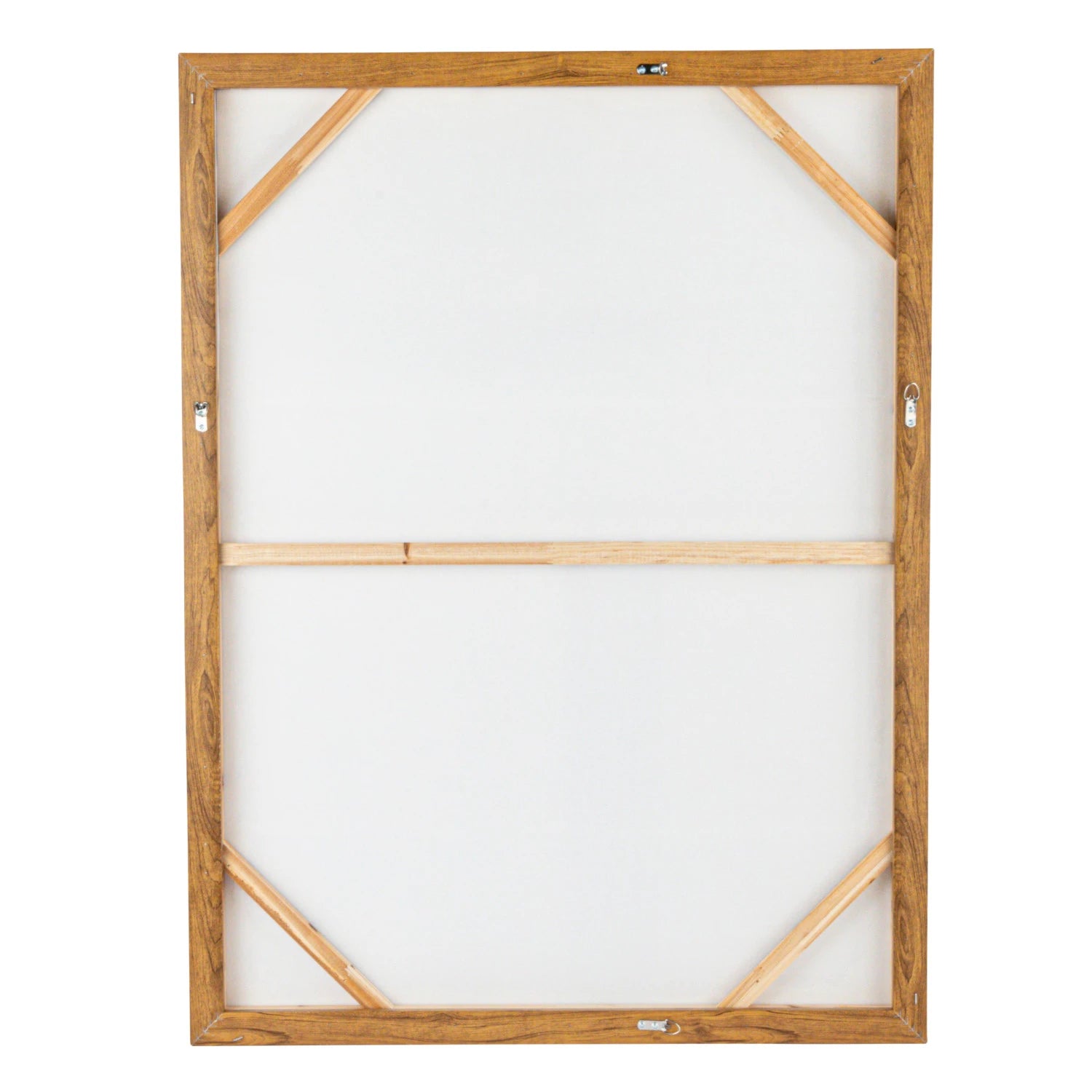 Wooden picture frame on a white background