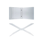CLEAR ACRYLIC BOOKSTAND on a white background