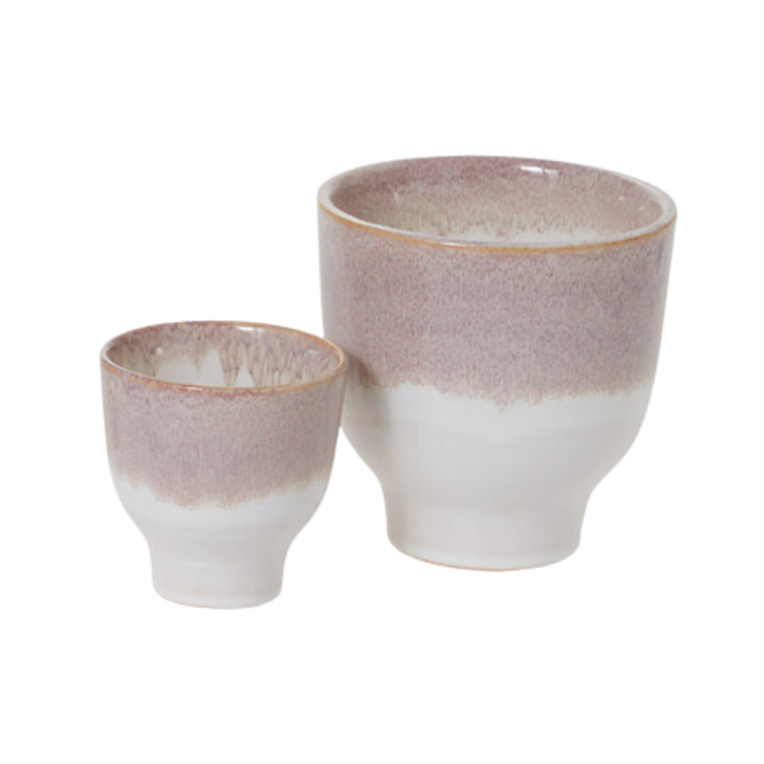 mauve glaze ceramic pot