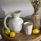 vintage-inspired ceramic pitcher