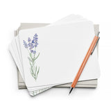 Flat Notes Stationery (Boxed Set of 8) - Lavender