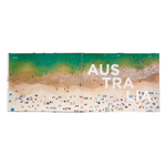 Book cover with a beach scene and 'Australia' text