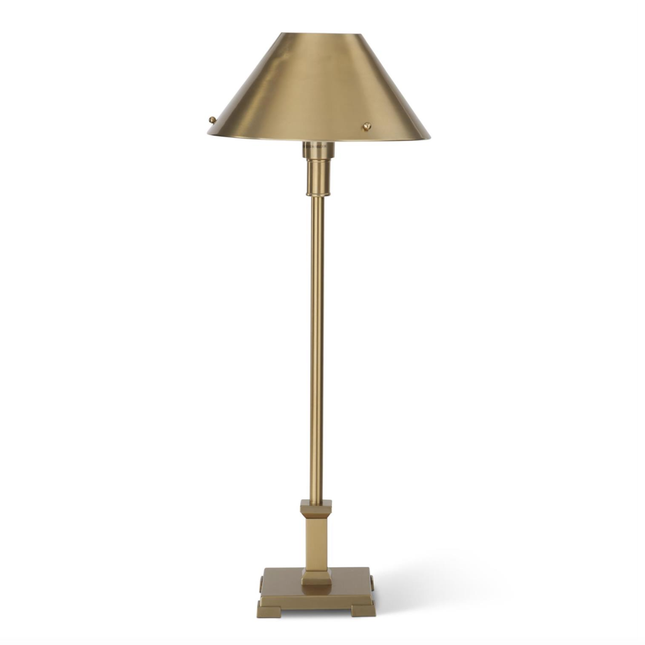 Slender Gold Metal Table Lamp, 30"H