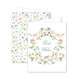 Two floral greeting cards with 'Best Wishes' text on a white background