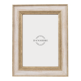 cream picture frame with gold detail, 3 sizes