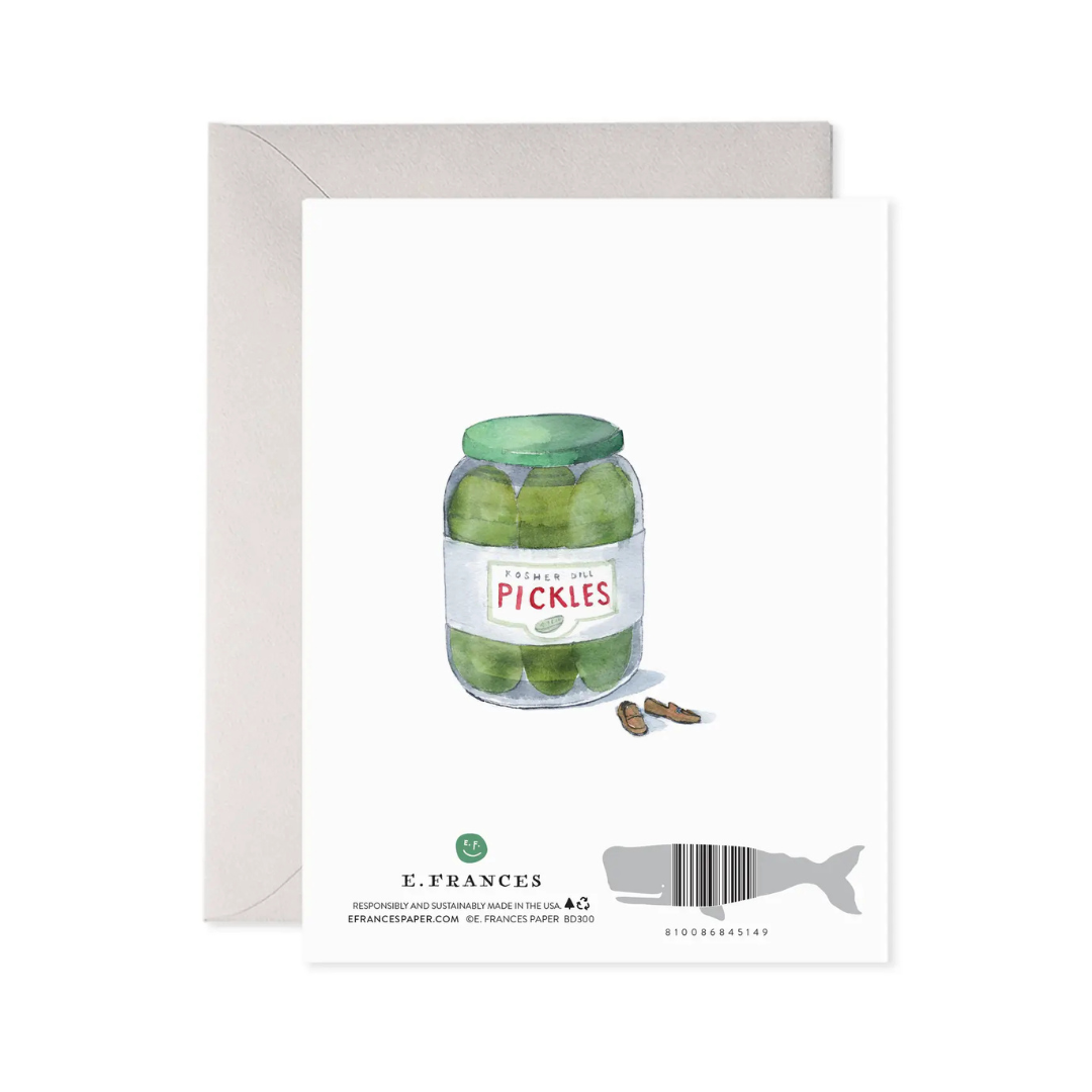 big dill birthday greeting card with coordinating envelope