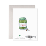 big dill birthday greeting card with coordinating envelope