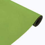 Roll of green paper on a white background