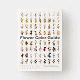 Book titled 'Flower Color Guide' by Phaidon with illustrations of flowers on a white background