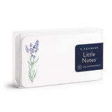 Pack of E. Frances Little Notes with lavender design on a white background