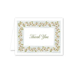 addison vine thank you stationery set of 8 cards & envelopes